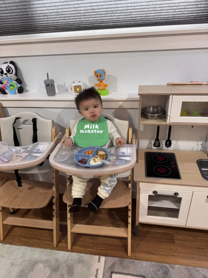 toddler engaging in early learning activities