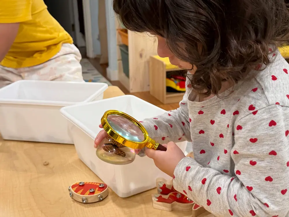 children engaged in independent play