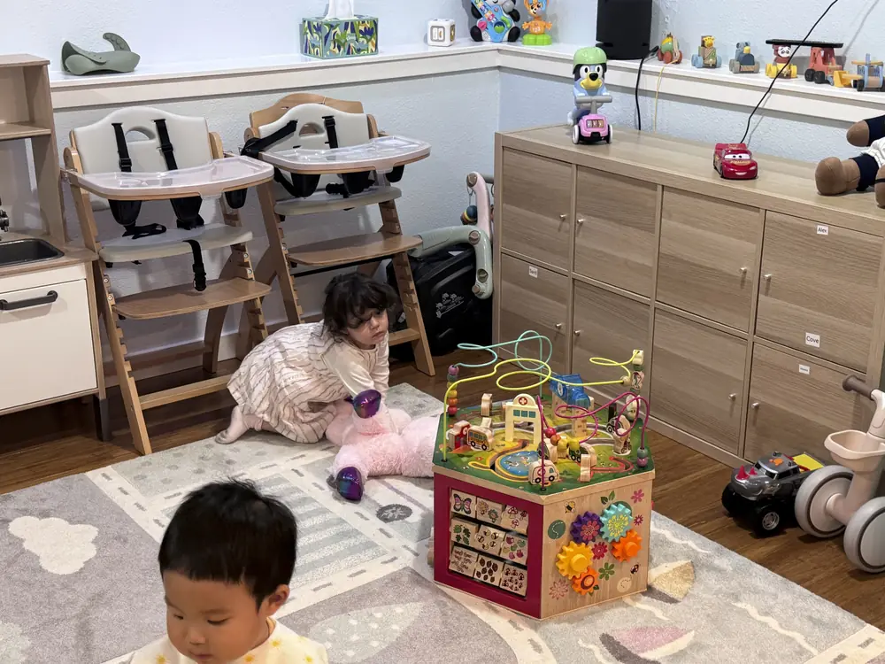 infant exploring textured sensory toys