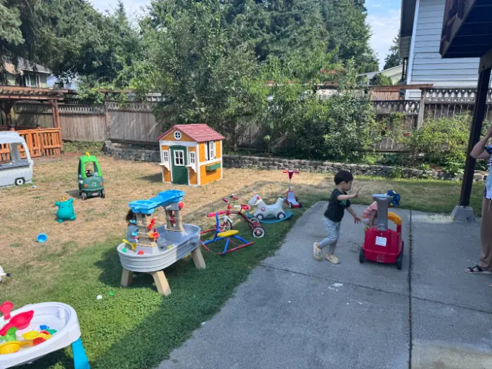 Childcare center hosting community event for seasonal families
