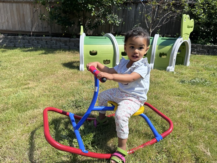 Safe and fun outdoor play area at KidoHeaven daycare in Bothell, ideal for young children