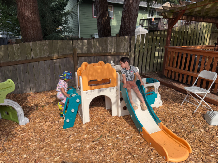 Preschoolers participating in a social-emotional learning activity