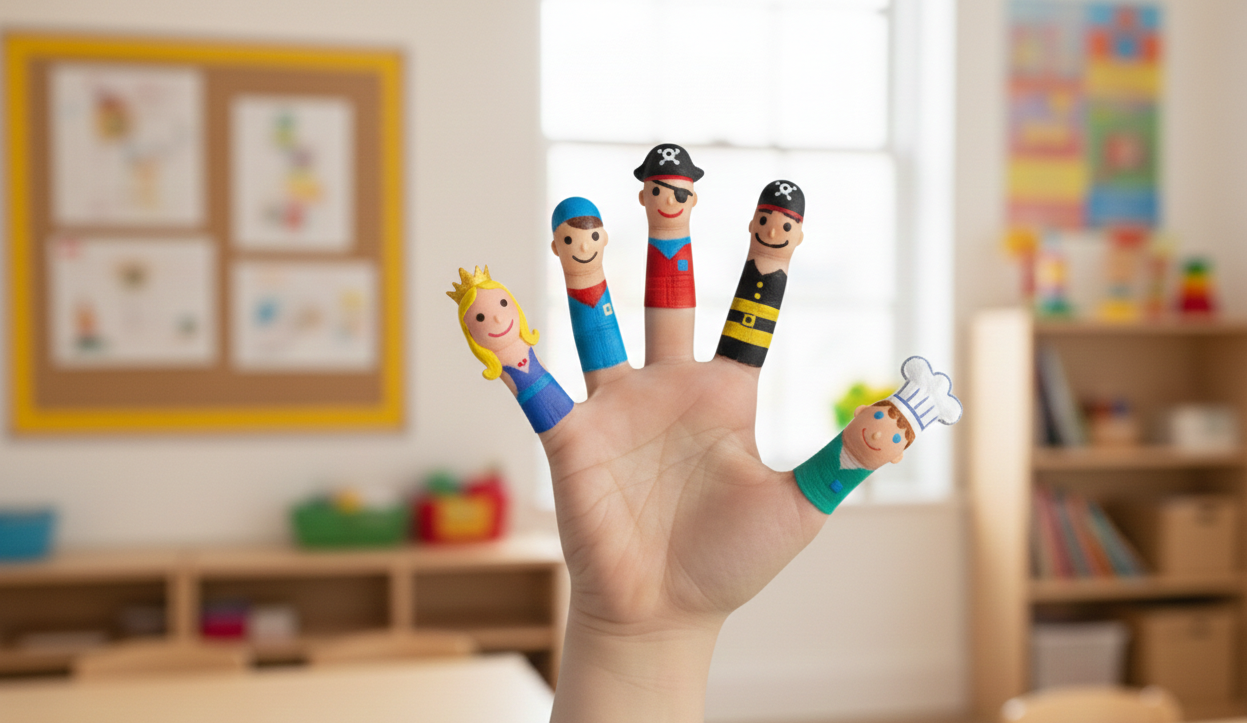 Fingerplays activity in an early childhood classroom