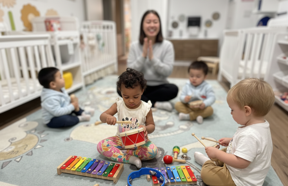 early childhood music instruments in daycare