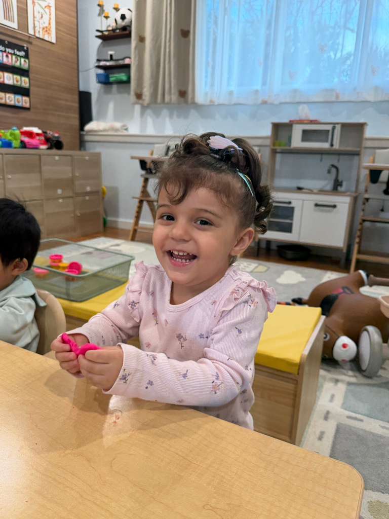 children learning in calm classroom daycare
