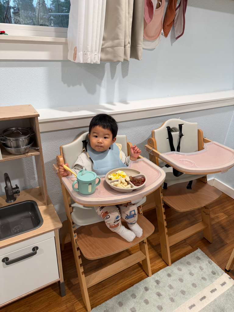 Toddler eating independently